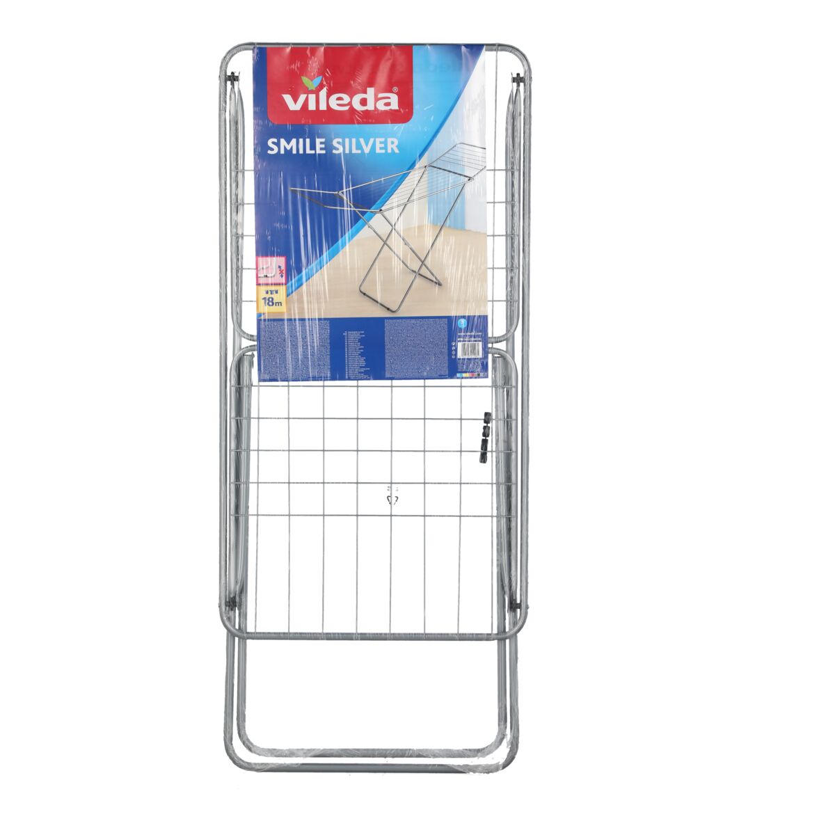 Vileda Easy to Use Foldable Clothes Drying Rack Silver VD07 Drying